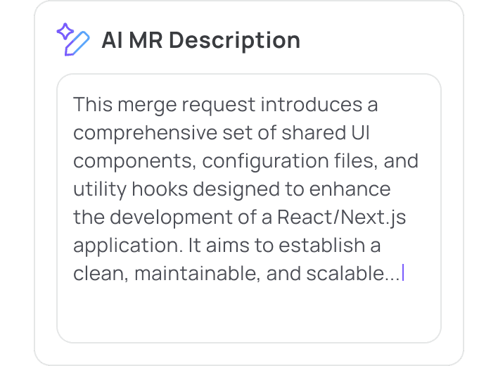 AI-powered MR descriptions