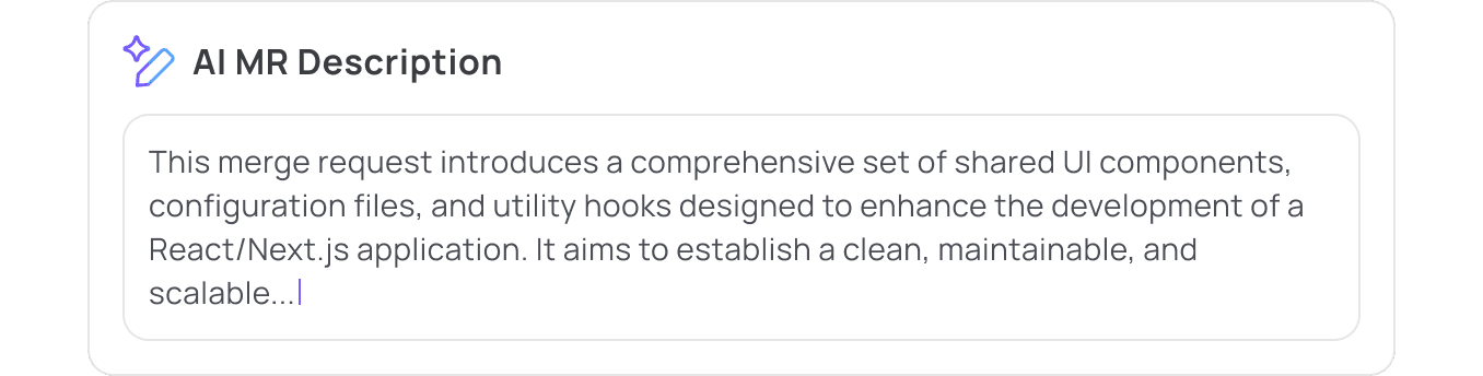 AI-powered MR descriptions